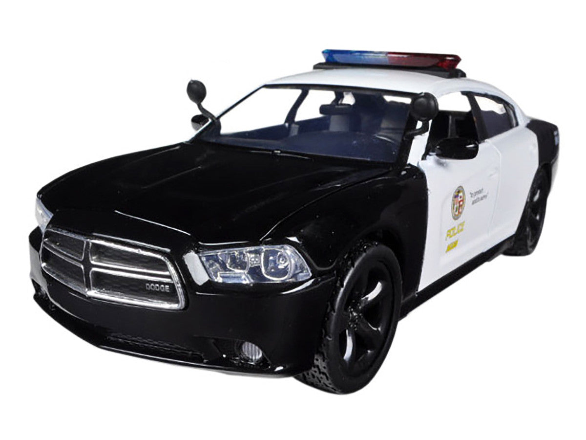 2011 Dodge Charger Pursuit LAPD Los Angeles Police Department Car 1/24 Diecast Car Model by Motormax-1
