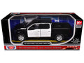 2019 Ford F-150 Lariat Crew Cab Pickup Truck Unmarked Plain Black and White "Custom Builder's Kit - Law Enforcement and Public Service" Series 1/24-1/27 Diecast Model Car by Motormax-0