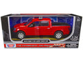 2019 Ford F-150 Lariat Crew Cab Pickup Truck Unmarked Fire Department Red "Law Enforcement and Public Service" Series 1/24 Diecast Model Car by Motormax-0