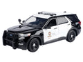 2022 Ford Police Interceptor Utility "Los Angeles Police Department" Black and White "Law Enforcement and Public Service" Series 1/24 Diecast Model Car by Motormax-0