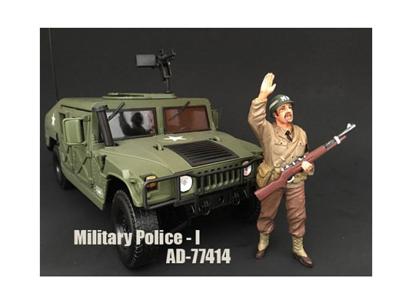 WWII Military Police Figure I For 1:18 Scale Models by American Diorama-0