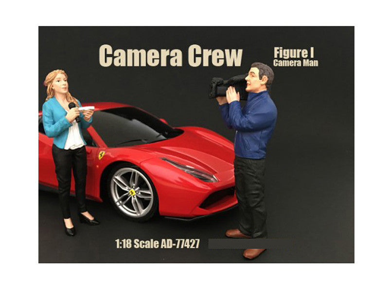 Camera Man Figurine I "Camera Crew" for 1/18 Scale Models by American Diorama-0