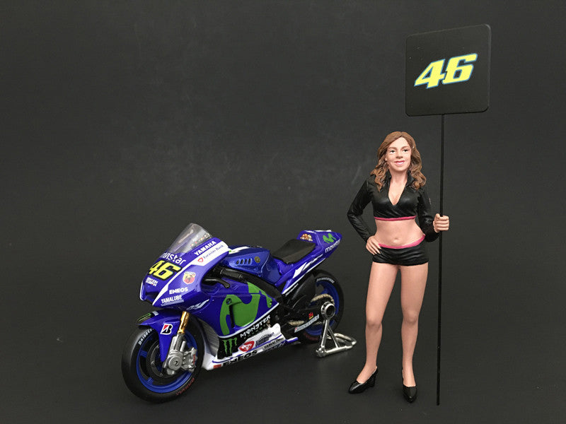 Paddock Girl Figure For 1:18 Scale Models by American Diorama-0