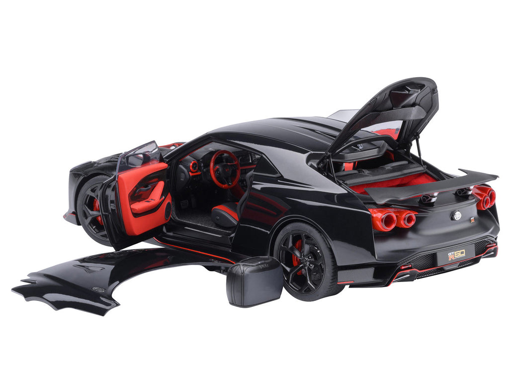 Nissan GT-R50 By ItalDesign Black and Matt Black 1/18 Model Car by Autoart-0