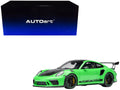 Porsche 911 (991.2) GT3 RS Weissach Lizard Green with Carbon Hood and Top 1/18 Model Car by Autoart-0
