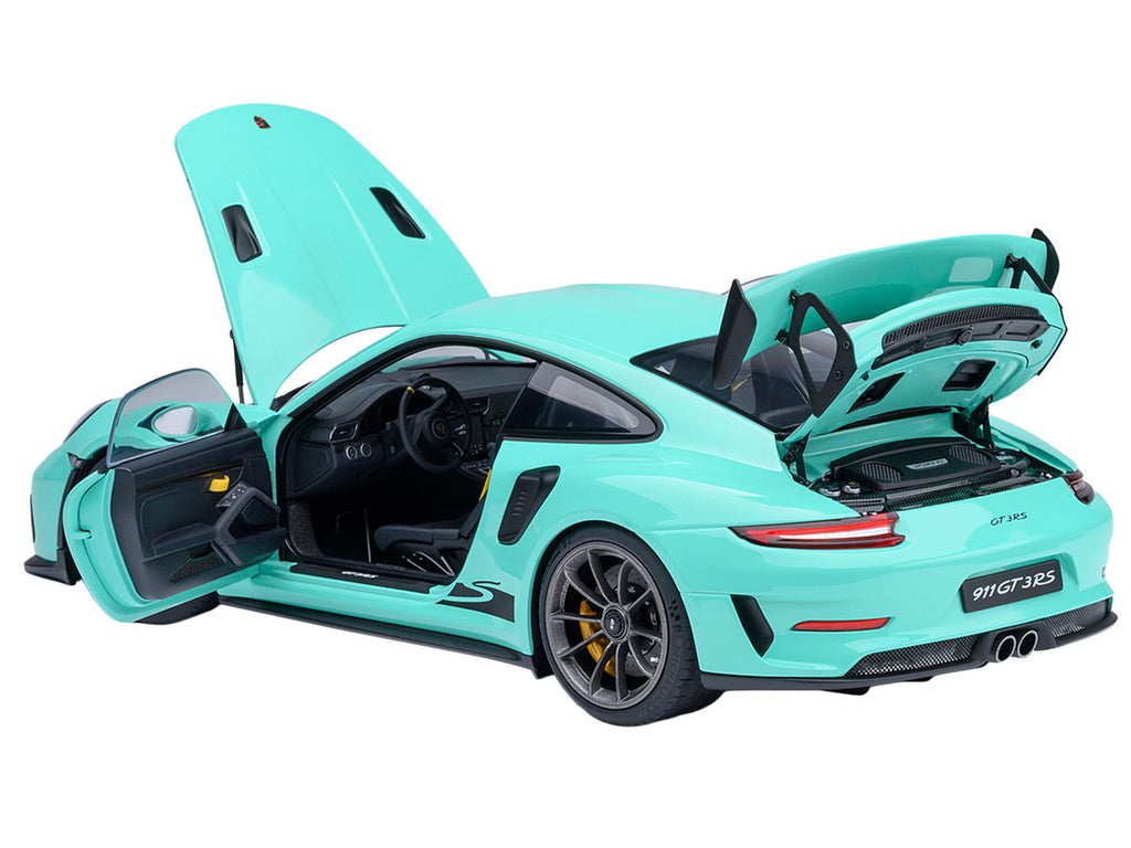 Porsche 911 (991.2) GT3 RS Mint Green 1/18 Model Car by Autoart-1