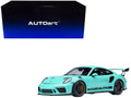 Porsche 911 (991.2) GT3 RS Mint Green 1/18 Model Car by Autoart-0