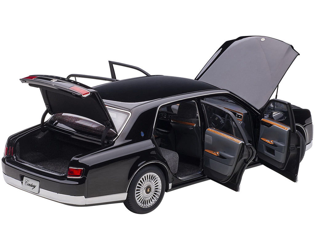 Toyota Century RHD (Right Hand Drive) Black 1/18 Model Car by Autoart-1