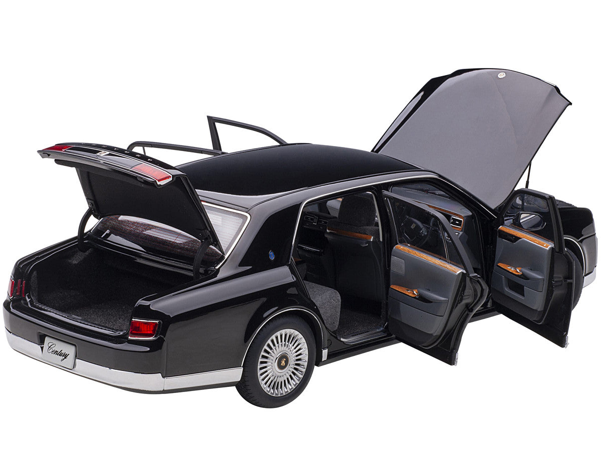 Toyota Century RHD (Right Hand Drive) Black 1/18 Model Car by Autoart-1