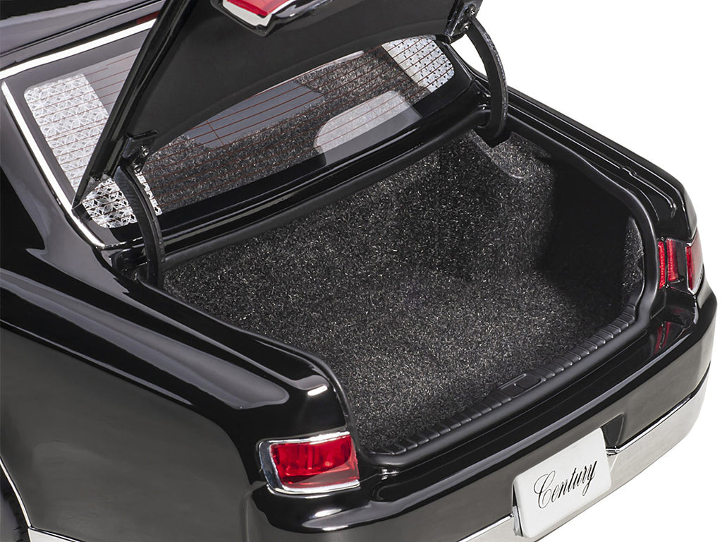 Toyota Century with Curtains RHD (Right Hand Drive) Black Special Edition 1/18 Model Car by Autoart-3