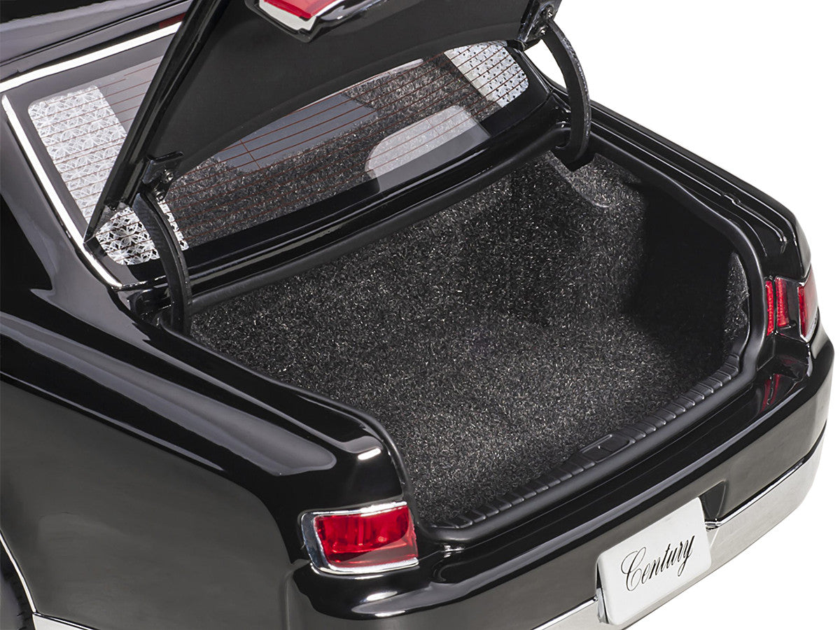 Toyota Century with Curtains RHD (Right Hand Drive) Black Special Edition 1/18 Model Car by Autoart-3