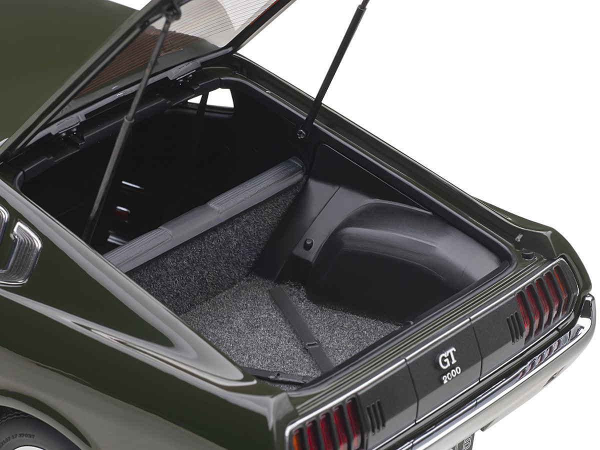 1973 Toyota Celica Liftback 2000GT (RA25) RHD (Right Hand Drive) Moss Green 1/18 Model Car by Autoart-2