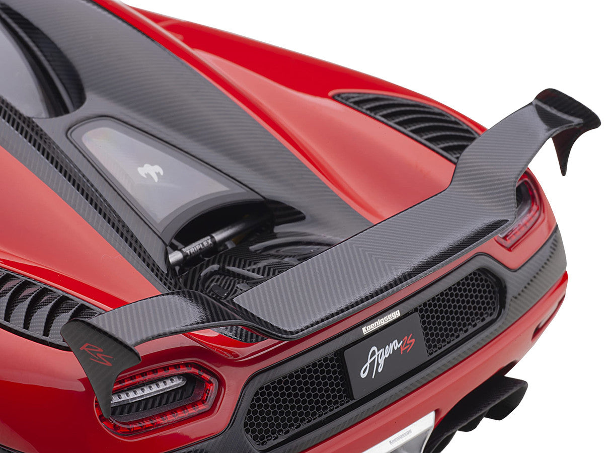 Koenigsegg Agera RS Chili Red with Black Accents 1/18  Model Car by Autoart-3