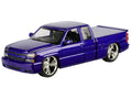 2006 Chevrolet Silverado Custom Pickup Truck Blue Metallic "Die-Cast Collection" Series 1/25 Diecast Model Car by Motormax-0