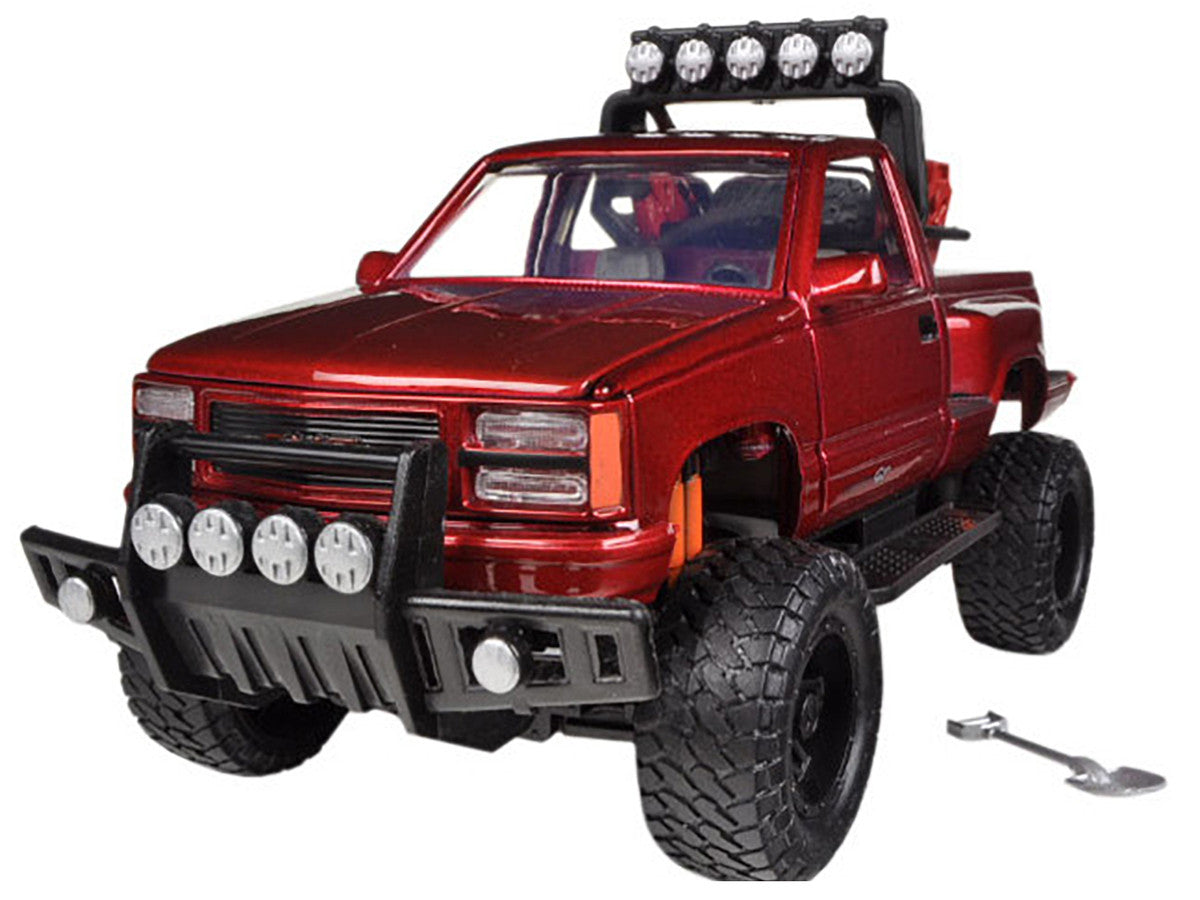 1992 GMC Sierra GT Pickup Truck Off Road Red 1/24 Diecast Model by Motormax-1