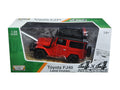 Toyota FJ40 Land Cruiser Red "4x4 Overlanders" Series 1/24 Diecast Model Car by Motormax-0