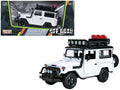Toyota FJ40 Land Cruiser White "4x4 Overlanders" Series 1/24 Diecast Model Car by Motormax-0