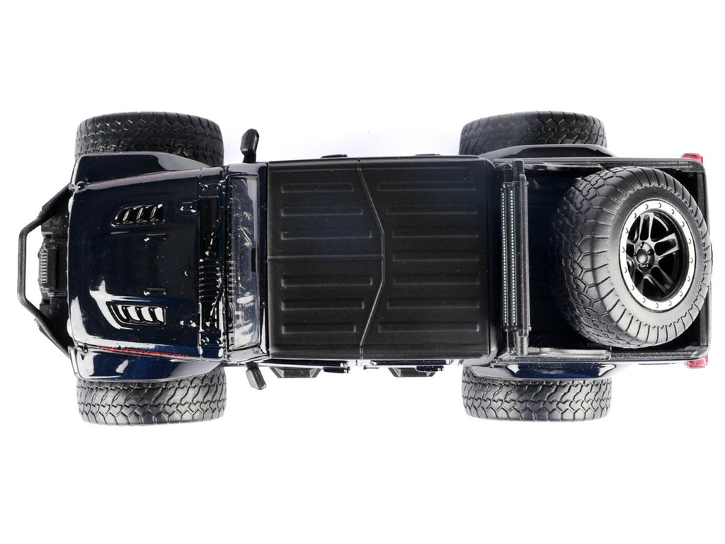 2021 Jeep Gladiator Rubicon Off-Road Pickup Truck Black with Matt Black Top "Off Road" Series 1/24-1/27 Diecast Model Car by Motormax-3
