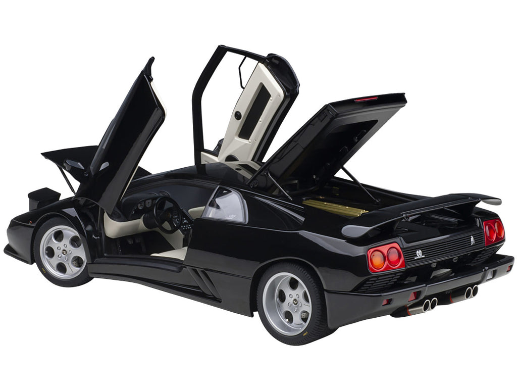 Lamborghini Diablo SE30 Deep Black Metallic 1/18 Model Car by Autoart-1