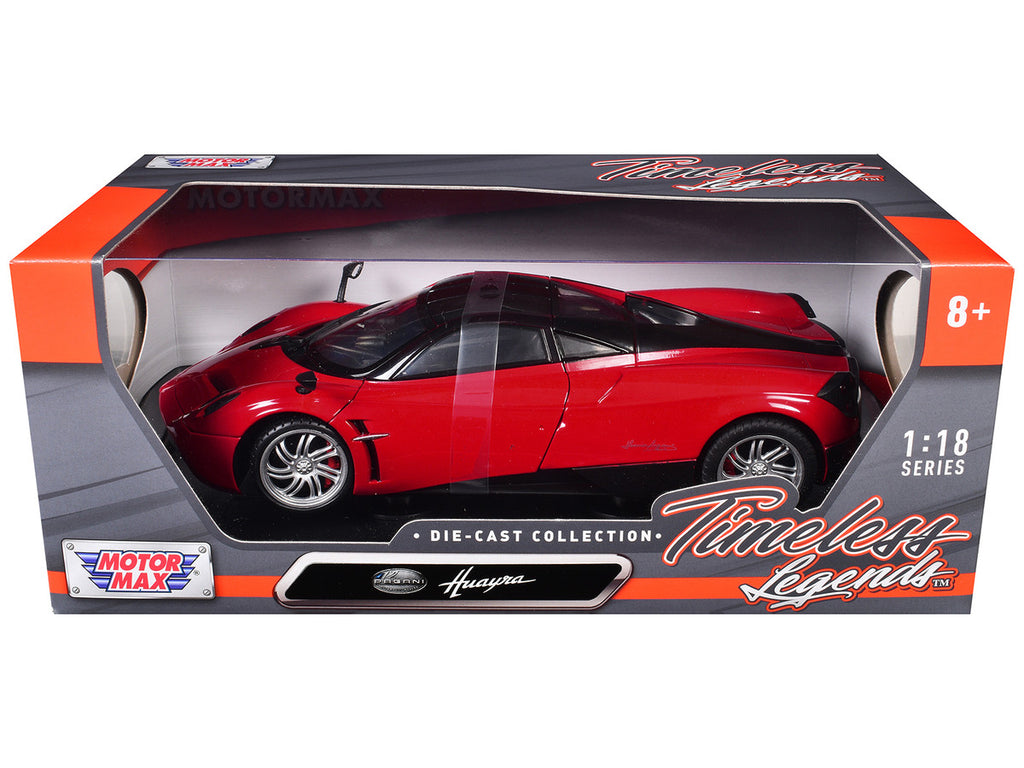 Pagani Huayra Red 1/18 Diecast Car Model by Motormax-0