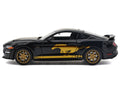 2018 Ford Mustang GT 5.0 Black with Gold Stripes and Graphics "Midnight Eclipse" Series 1/24 Diecast Model Car by Motormax-0