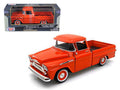 1958 Chevrolet Apache Fleetside Pickup Truck Orange 1/24 Diecast Model Car by Motormax-0