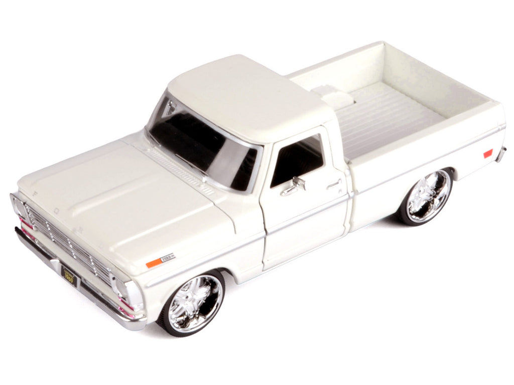 1969 Ford F-100 Pickup Truck Cream "Maxx Design" Series 1/24 Diecast Model Car by Motormax-0