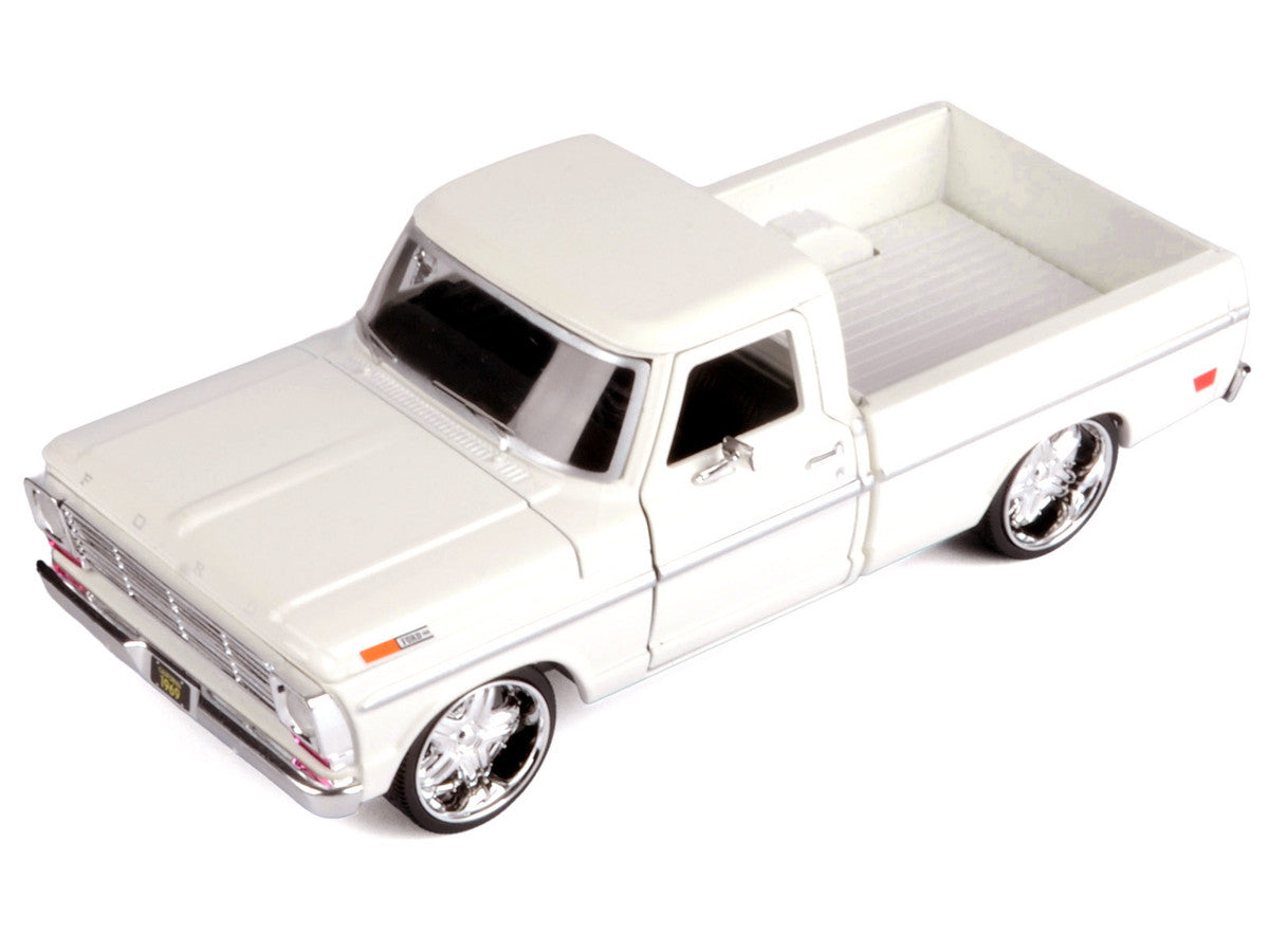 1969 Ford F-100 Pickup Truck Cream "Maxx Design" Series 1/24 Diecast Model Car by Motormax-0