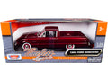 1960 Ford Ranchero Pickup Burgundy Metallic 1/24 Diecast Model Car by Motormax-0