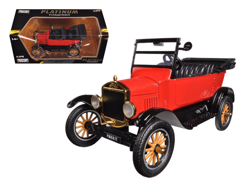 1925 Ford Model T Touring Red 1/24 Diecast Model Car by Motormax-0