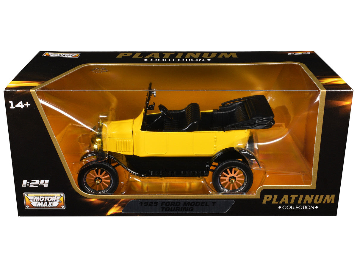 1925 Ford Model T Touring Yellow "Platinum Collection" Series 1/24 Diecast Model Car by Motormax-0