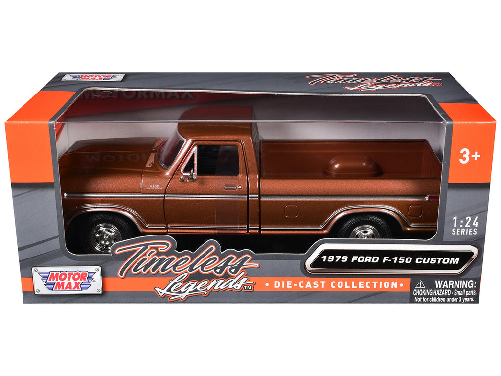 1979 Ford F-150 Pickup Truck Brown 1/24 Diecast Model Car by Motormax-2
