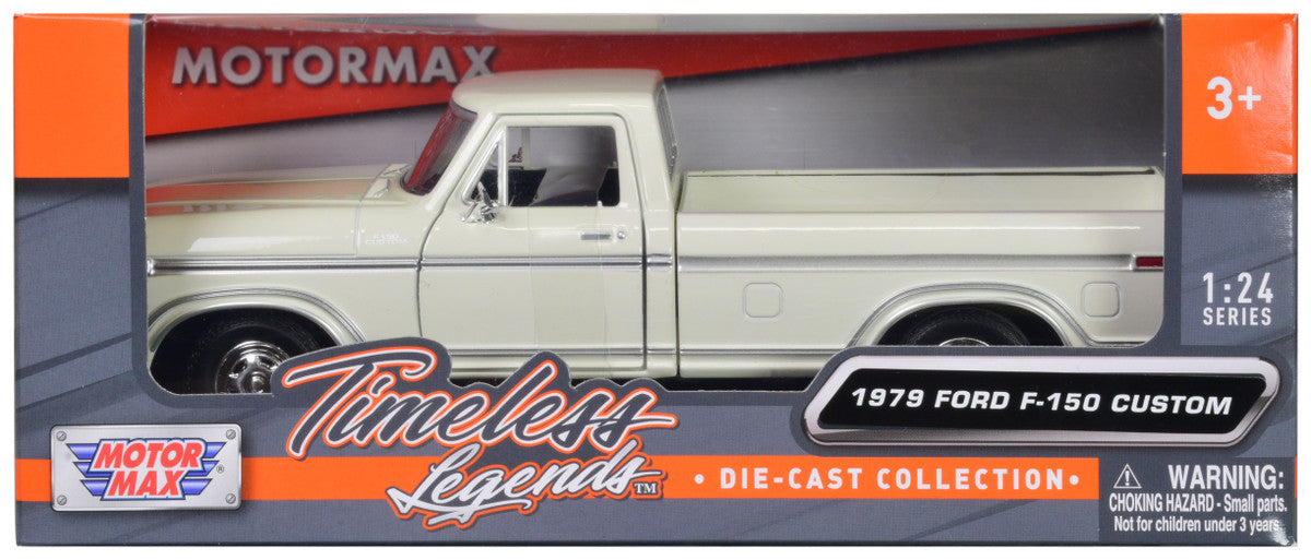1979 Ford F-150 Pickup Truck White 1/24 Diecast Model Car by Motormax-0