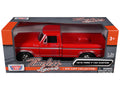 1979 Ford F-150 Custom Pickup Truck Red "Timeless Legends" Series 1/24 Diecast Model Car by Motormax-0