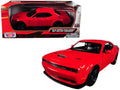 2018 Dodge Challenger SRT Hellcat Widebody Red 1/24 Diecast Model Car by Motormax-0