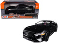2018 Ford Mustang GT 5.0 Matt Black with Black Wheels 1/24 Diecast Model Car by Motormax-0