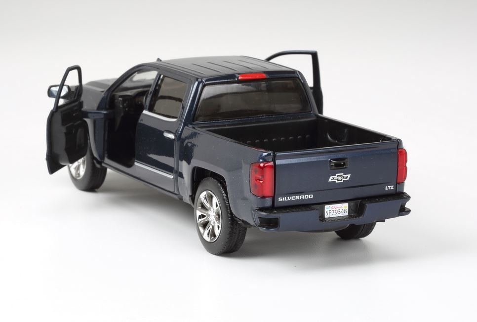 2018 Chevrolet Silverado LTZ Pickup Truck Centennial Edition Blue Metallic "100 Years Anniversary" 1/27 Diecast Model Car by Motormax-1