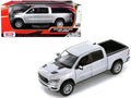 2019 RAM 1500 Laramie Crew Cab Pickup Truck Silver Metallic 1/24 Diecast Model Car by Motormax-0
