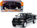 2019 RAM 1500 Laramie Crew Cab Pickup Truck Black with Silver Stripes 1/24 Diecast Model Car by Motormax-0