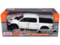 2019 RAM 1500 Rebel Crew Cab Pickup Truck White 1/24-1/27 Diecast Model Car by Motormax-0