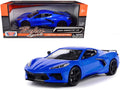 2020 Chevrolet Corvette C8 Stingray Blue Metallic "Timeless Legends" 1/24 Diecast Model Car by Motormax-0