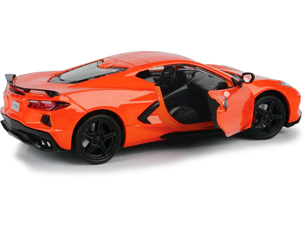 2020 Chevrolet Corvette C8 Stingray Orange "Timeless Legends" 1/24 Diecast Model Car by Motormax-1