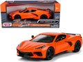 2020 Chevrolet Corvette C8 Stingray Orange "Timeless Legends" 1/24 Diecast Model Car by Motormax-0