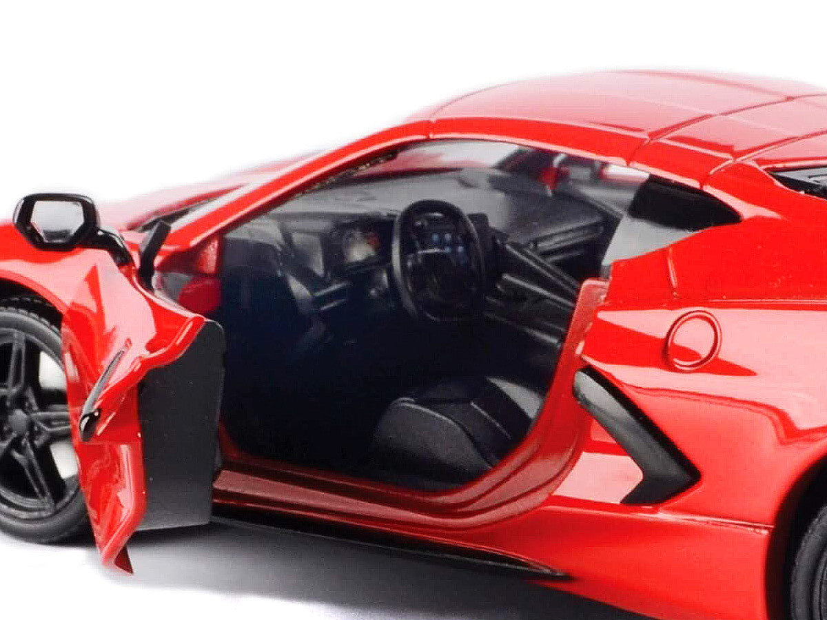 2020 Chevrolet Corvette C8 Stingray Red "Timeless Legends" 1/24 Diecast Model Car by Motormax-1