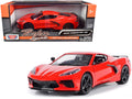 2020 Chevrolet Corvette C8 Stingray Red "Timeless Legends" 1/24 Diecast Model Car by Motormax-0