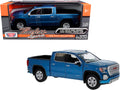 2019 GMC Sierra 1500 Denali Crew Cab Pickup Truck Blue Metallic 1/24-1/27 Diecast Model Car by Motormax-0