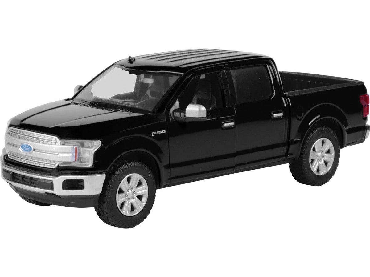 2019 Ford F-150 Lariat Crew Cab Pickup Truck Black 1/24-1/27 Diecast Model Car by Motormax-1