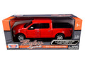 2019 Ford F-150 Lariat Crew Cab Pickup Truck Red 1/24-1/27 Diecast Model Car by Motormax-0