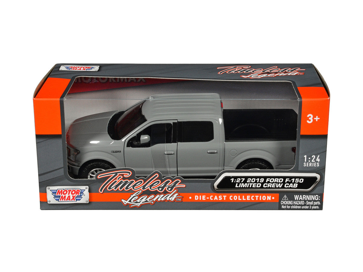 2019 Ford F-150 Limited Crew Cab Pickup Truck Gray "Timeless Legends" Series 1/24-1/27 Diecast Model Car by Motormax-0