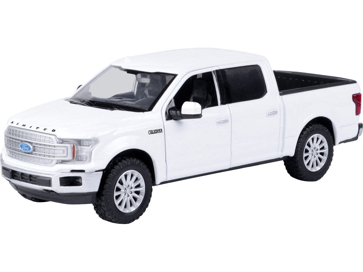 2019 Ford F-150 Limited Crew Cab Pickup Truck White 1/24-1/27 Diecast Model Car by Motormax-1